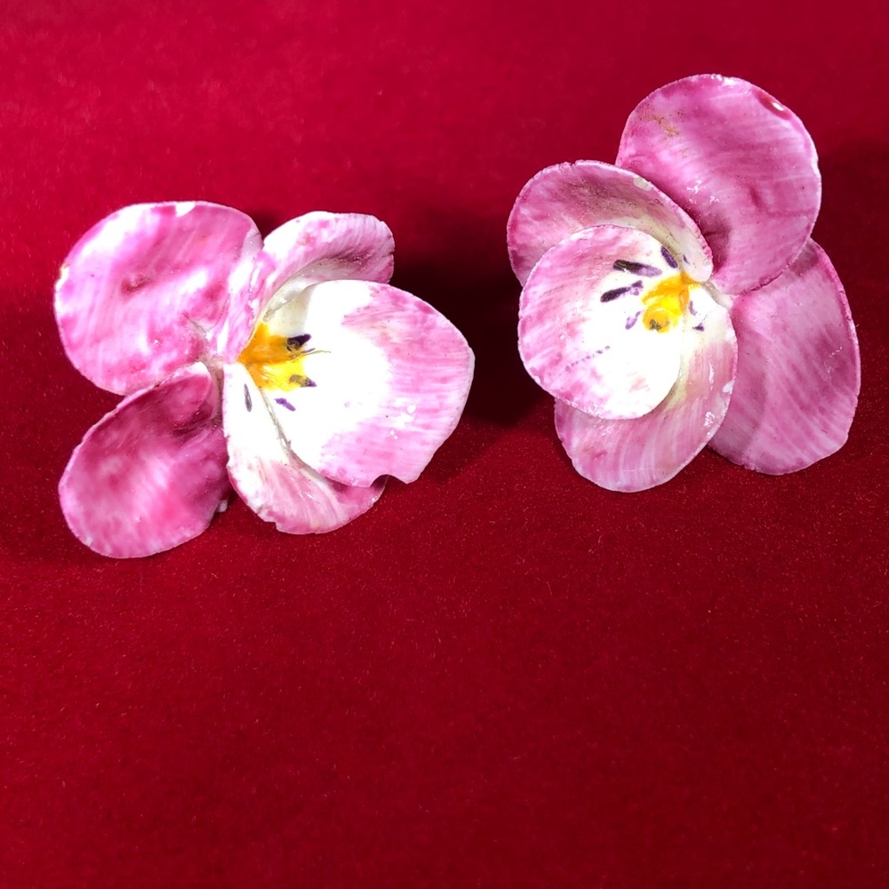 Vintage Enamel Earrings